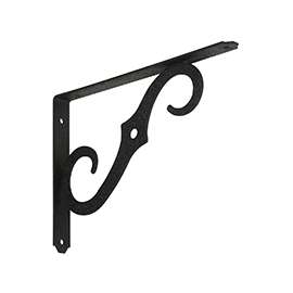 National Hardware 152BC 229450 Shelf Bracket, 100 lb, 10 in L, 0.94 in H, Steel, Antique Black