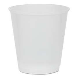 Translucent Plastic Cups, 3 oz, 80/Pack, 30 Pack/Carton