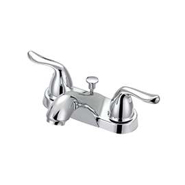 Boston Harbor F5121033CP Lavatory Faucet, 1.2 gpm, 2-Faucet Handle, 3-Faucet Hole, Metal/Plastic, Chrome Plated