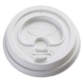 Plastic Lids for Eco-Friendly Hot Cups, Gourmet Domed, White, 1200/Carton