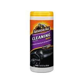 ARMOR ALL 17497C Cleaning Wipes, 7 in L, 8 in W, Characteristic, Effective to Remove: Dust, Ground-in Dirt, Grime