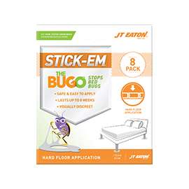 J.T. EATON 211H Bed Bug Trap, Solid, Slight Petroleum, Green/Orange/Purple