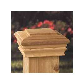 Maine Ornamental 72213 Post Cap, 4 in L, 4 in W, Cedar