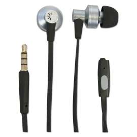 400 Series Earbuds, 4 ft Cord, Black/Red