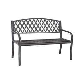 Seasonal Trends D3819C Park Bench, Steel Seat/Frame