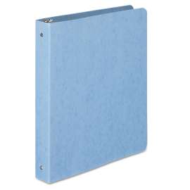PRESSTEX Round Ring Binder, 3 Rings, 1" Capacity, 11 x 8.5, Light Blue