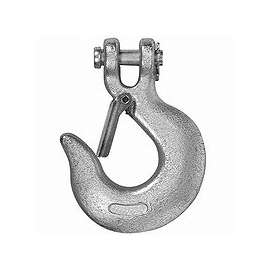Campbell T9700424 Clevis Slip Hook with Latch, 1/4 in, 2600 lb Working Load, 43 Grade, Steel, Zinc