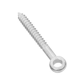 National Hardware 296BC Series N131-193 Screw Eye, 3 in L Thread, 4 in OAL, Steel, Zinc