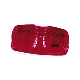 PM V138R Marker Light, 12 V, Incandescent Lamp, Red Lens, Surface Mounting