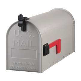 Gibraltar Mailboxes Grayson ST100000 Rural Mailbox, 800 cu-in Capacity, Galvanized Steel, Powder-Coated
