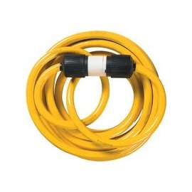 CCI 1493 Extension Cord, 10 AWG Cable, 25 ft L, 30 A, 125/250 V, Yellow