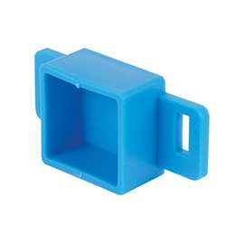 Prime-Line R 7143 Drawer Track Backplate, 15/16 in L, 1 in W, Plastic, Raw