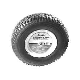 ARNOLD WB-438-K Wheelbarrow Wheel, 500 lb Max Load, 8 in Dia Rim, 15-1/2 in Dia Tire
