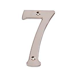 ProSource N-Z047SN-PS House Number, Character: 7, 4 in H Character, 2.21 in W Character