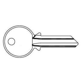 Y1 Brass Blank Key, 100/Box
