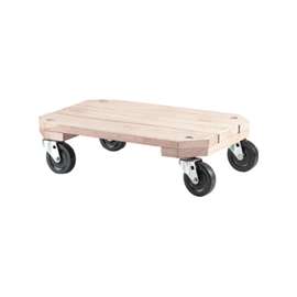 Shepherd Hardware 9854 Furniture Dolly, 360 lb, Solid Wood Platform