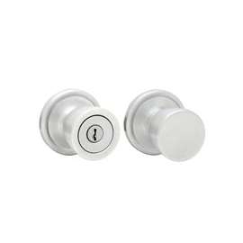 Kwikset 750A26D6ALRCS Keyed Entry Knob, Metal, Satin Chrome