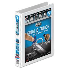 Ultra Duty D-Ring View Binder with Extra-Durable Hinge, 3 Rings, 1" Capacity, 11 x 8.5, White