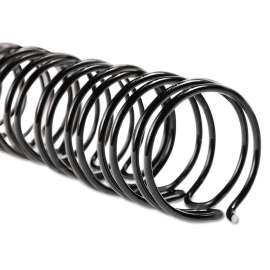 WireBind Spines, 1/2" Diameter, 115 Sheet Capacity, Black, 100/Box