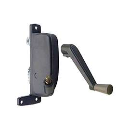 Prime-Line H 3670 Window Operator, Right, Aluminum, Baked-On Enamel