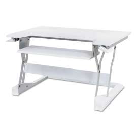 WorkFit-T Desktop Sit-Stand Workstation, 35w x 22d x 20h, White