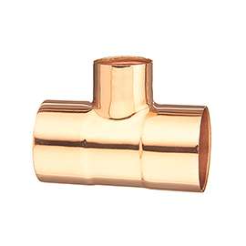 EPC 111R Series 32920 Reducing Pipe Tee, 1-1/2 x 1-1/2 x 1/2 in, Sweat, Copper
