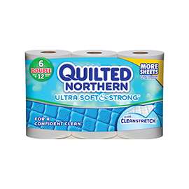 Quilted Northern 96362 Bathroom Tissue, 2-Ply, 6 Roll