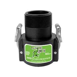 GREEN LEAF 200B/GLP200BNL Cam Lever Coupling, 2 in, Female x MNPT, Glass Filled Polypropylene