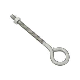 National Hardware N221-630 Eye Bolt, 5/16-18 Thread, 3 in L Thread, 3/4 in ID Dia Eye, 3.72 in L Shank, Stainless Steel