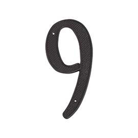 ProSource N-019-PS House Number, Character: 9, 4 in H Character, 2.28 in W Character