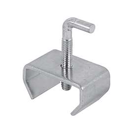 Prime-Line U 9005 Rail Clamp, Steel, Zinc