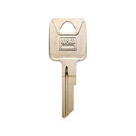HY-KO 11010RA7 Automotive Key Blank, Brass, Nickel, For: AMC Vehicle Locks