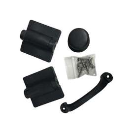 SCREEN TIGHT SDHBK Hardware Kit, Poly, Black, For: Wood Screen Doors