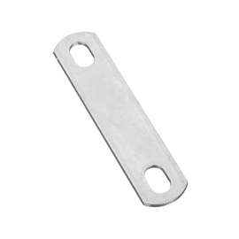 National Hardware 2191BC Series N222-331 U-Bolt Plate, 4.88 in L, 1.02 in W, 0.44 in Bolt Hole, Steel, Zinc