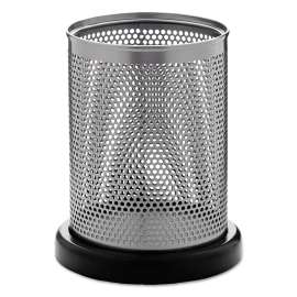 Distinctions Pencil Cup, 3 1/2 dia. x 4 1/2, Metal/Black