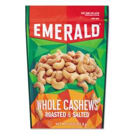 Roasted & Salted Cashew Nuts, 5 oz Pack, 6/Carton