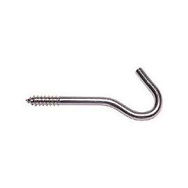 ProSource LR313 Ceiling Hook, 50 lb Working Load, Steel, Silver, Zinc