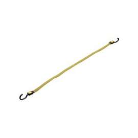 ProSource FH92106-3 Stretch Cord, 17 mm Dia, 30 in L, Polypropylene, Yellow, Hook End