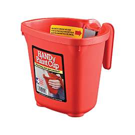 HANDy BER-1500-CT Handy Paint Cup, 1 pt Capacity, Plastic, Red