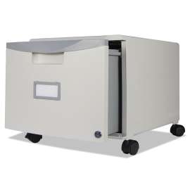 Single-Drawer Mobile Filing Cabinet, 14.75w x 18.25d x 12.75h, Gray