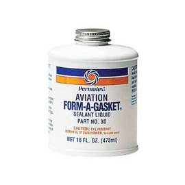 Form-A-Gasket Sealants, No 3, 16 oz Bottle, Dark Brown