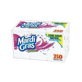 Mardi Gras 45200 Paper Napkin, Paper, White