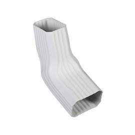 Amerimax 37064 Transition Elbow, Vinyl, White