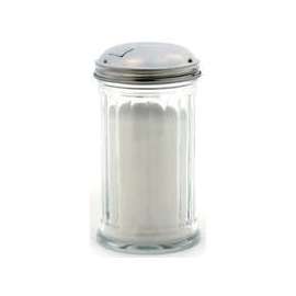 Oneida 97286 Sugar Dispenser, 12 oz Capacity, Glass/Stainless Steel, Clear