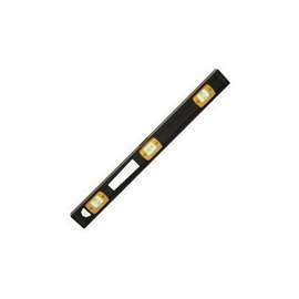 Johnson 3736 I-Beam Level, 36 in L, 3-Vial, Non-Magnetic, Aluminum, Black