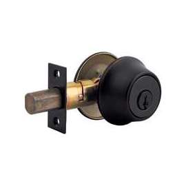 Kwikset 660 11P CP K6 Deadbolt, Alike Key, Steel, Venetian Bronze, 2-3/8 to 2-3/4 in Backset, K Keyway