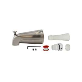 Plumb Pak PP825-35BN Bathtub Spout, Brushed Nickel