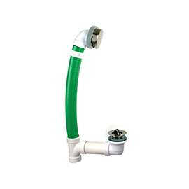 MAAX 10025755-084 Waste Overflow, PVC, Chrome