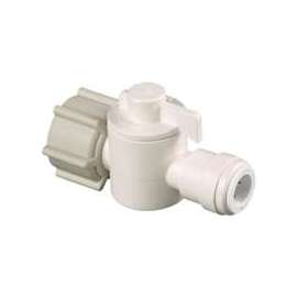 WATTS 3552-0806/P-672 In-Line Valve, 1/2 x 1/4 in Connection, NPS x CTS, 250 psi Pressure, Thermoplastic Body