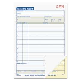 Receiving Record Book, 5 9/16 x 7 15/16, Two-Part Carbonless, 50 Sets/Book